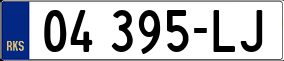 Trailer License Plate